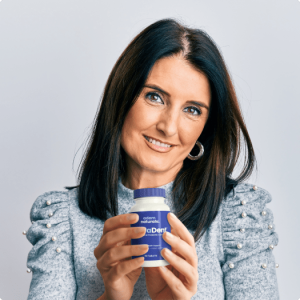 Women Holding Supplement Of Provadent